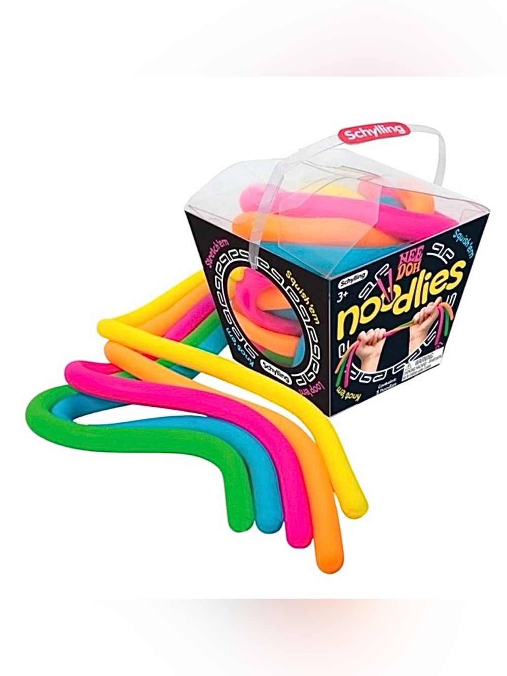 Schylling Needoh Noodlies Stretch Toy - Neon Multi
